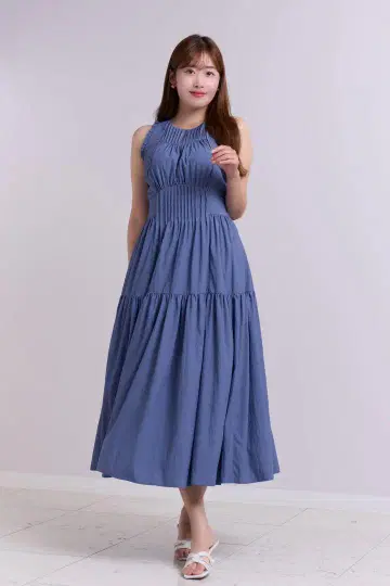 Viera Pintuck Tiered Dress Herlipto