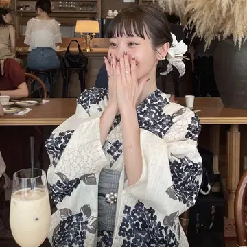 hinari x utatane 유카타 세트 수국 블루 미개봉 새상품