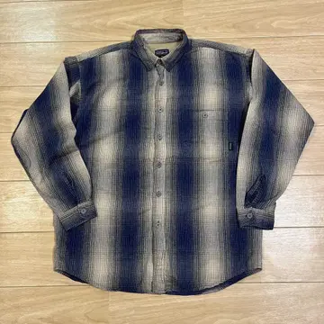 90s patagonia check shirt 옴브레 체크