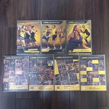 LES MILLS BODYATTACK CD.DVD 세트 75.77-82