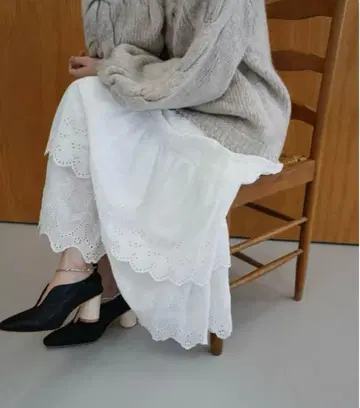 acka cotton lace skirt 가장 빠른 것은 내일 발송