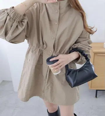[ 컨디션 최상 ] 헤비 나일론 스탠드 카라 마운틴 후드티 andme