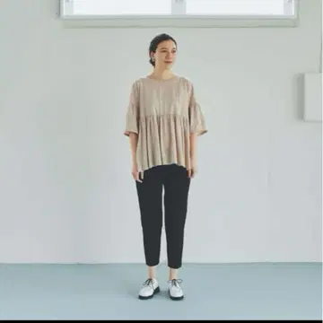 북유럽 생활 잡화점 플레어 개더 티셔츠 풀오버
