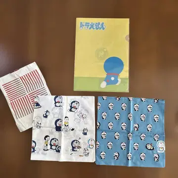 도라에몽 반다나 2장과 클리어 파일 1장 세트