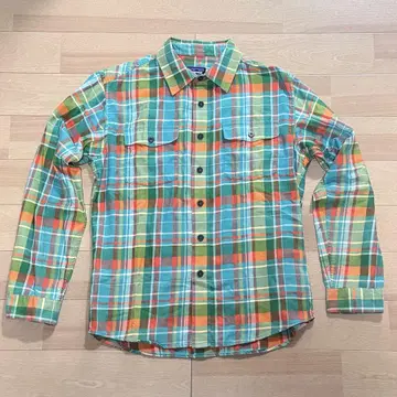 Patagonia 오가닉 코튼 긴팔 체크 셔츠 M's XS