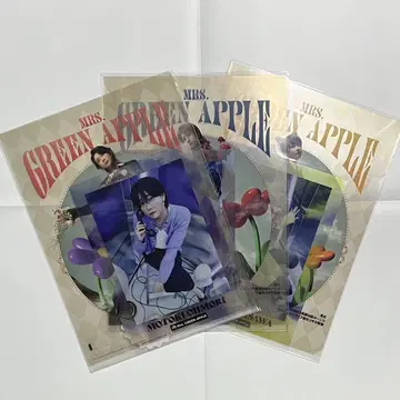 Mrs. GREEN APPLE 미세스 제일복권 클리어 파일 3장 세트