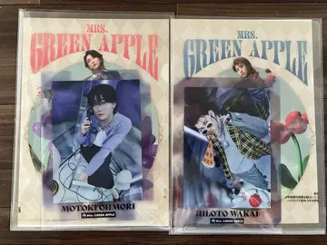 Mrs. GREEN APPLE 제일복권 F상 클리어 파일 스티커 2종