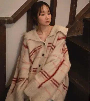 mideal plaid pattern cardigan