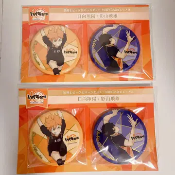 하이큐 캔뱃지 히나타 카게야마 10th
