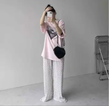 미사용 새상품 택 포함 Wee9s DOT PANTS / ivory