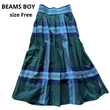 BEAMS BOY 빔즈 보이 빅 타탄 스커트 체크 무늬 가을/겨울