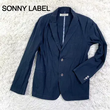 SONNY LABEL 네이비 컬러 스트라이프 패턴 자켓