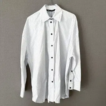 ZARA 코튼 스트라이프 셔츠 XS