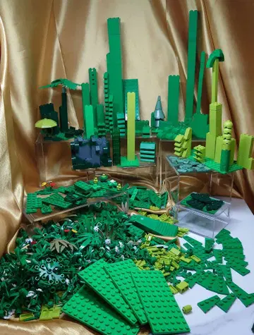 LEGO 정품 기초 블록/플레이트/그린 계열 모음