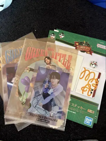 Mrs. GREEN APPLE 클리어 파일 세트 로손 제일복권 F상