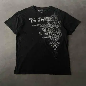 헤이세이 archive grunge T shirt dark core 영문