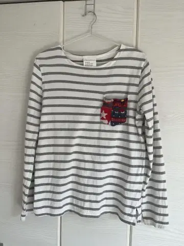 desertic KNIT POCKET 보더 롱T