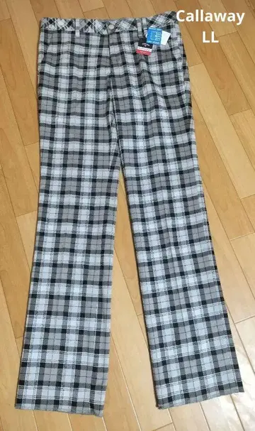 새상품 Callaway 골프 팬츠 체크 무늬 사이즈 LL