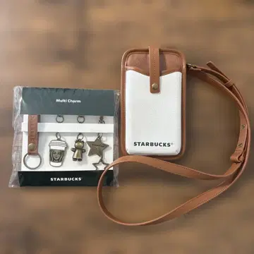 STARBUCKS 스마트폰 숄더백 & 멀티 참 세트