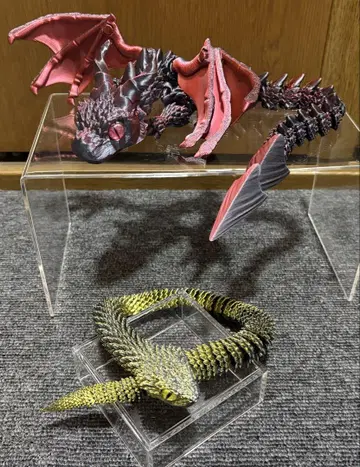 3D 프린터 피규어 드래곤 & 스네이크 가동 피규어
