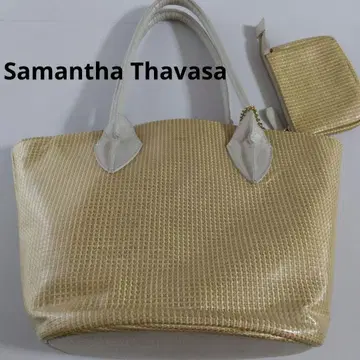 Samantha Thavasa 사만다 타바사 핸드백 베이지 바구니 스타일
