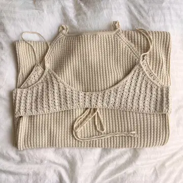 eaphi 2way bustier knit one piece