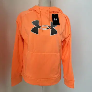 택 포함 미사용 새상품 Under Armour 후드 부착 후드티 오렌지