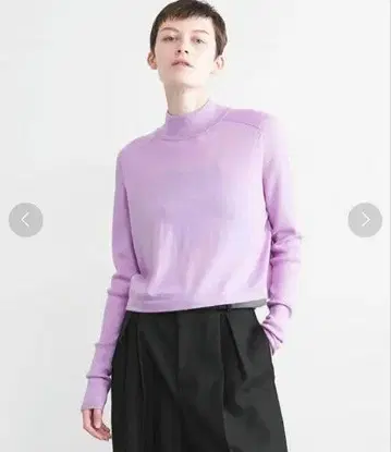 택 포함 미사용 새상품 크롭 하이넥