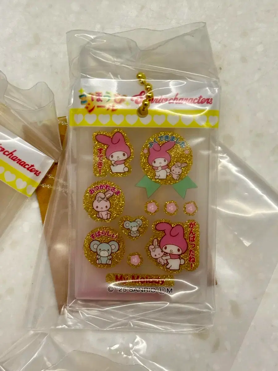 Sanrio Keyring Gacha Seal Sticker Compliment Gacha (My Melody)