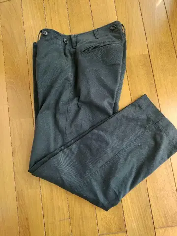 조절 가능한 코스튬 네이비 트라우저 일본제 코튼