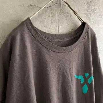 구제 의류 미국 수입 원 포인트 프린트 반팔 티셔츠 XL 사이즈