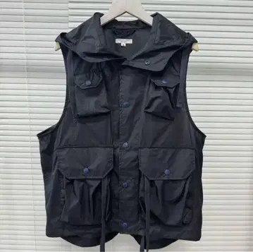 [ Field Vest-High Count Twill ] Navy