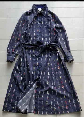레어 [ Paul Smith 폴스미스 ] 피플 프린트 셔츠 원피스 M
