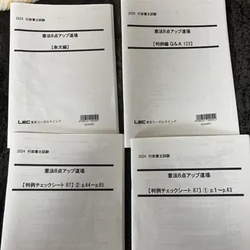 행정서사 헌법 8점 업 연습 2024년판