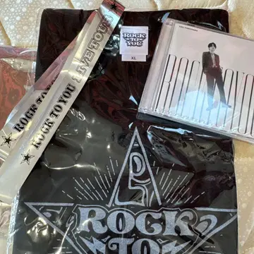 요코야마 유 ROCK TO YOU 티셔츠 CD 은색 테이프