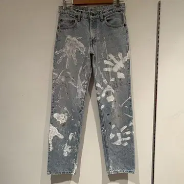 미국제 리바이스 Levi's 506 데님 팬츠 핸드 페인트