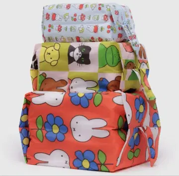 새상품 BAGGU 파우치 세트 미피 3D Zip Set