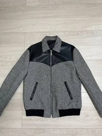 ZARA 라이더 자켓 하운드투스 체크 패턴 새상품급