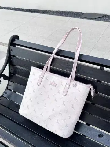 핑크 토트백 합성 피혁
