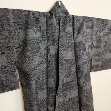 미사용 기모노 오시마 명주 순수 실크