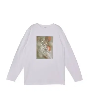 NO NORMAL EGG LONG SLEEVE TEE 화이트 w410