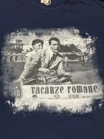 로마의 휴일 빈티지 영화 T셔츠 00s vintage 90sY2K