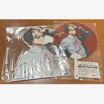 SAKAMOTO DAYS 복권 랙 클리어 부채, 반신 스탠드 패널 나구모