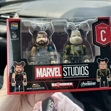2체 세트 Happy 복권 BE@RBRICK 100% 페어 박스상 C