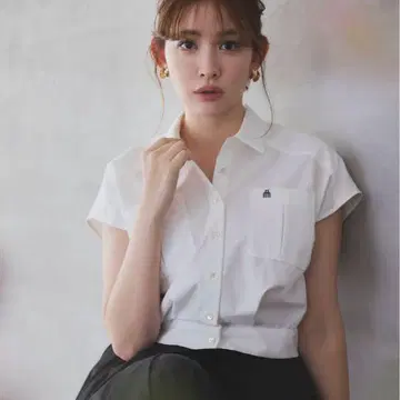 Herlipto Trois 로고 크롭 셔츠