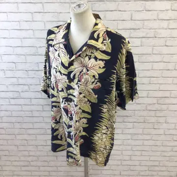 8.30 S124 PARADISE SURF 반팔 하와이안 셔츠 꽃무늬 L