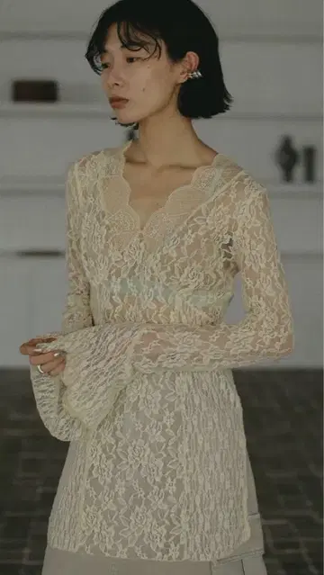 ameri COMBINATION LACE TOP
