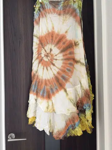 *가격 인하 중* [ 새상품급 ] goa 타이다이 패턴 에스닉 랩 스커트