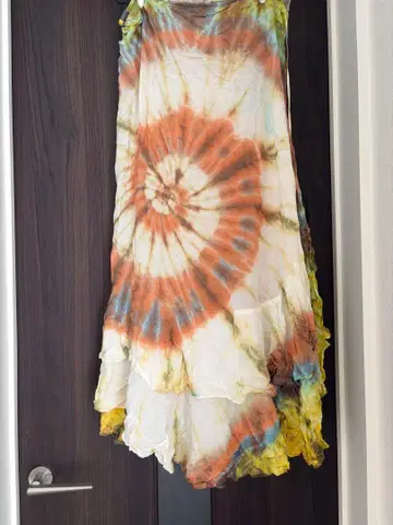 *가격 인하 중* [ 새상품급 ] goa 타이다이 패턴 에스닉 랩 스커트