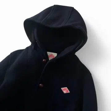 새상품급 단톤 울 모사 호두 단추 더플 코트 롱